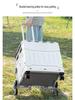 Portable Stair-Climbing Trolley: Folding Cart for Groceries, Camping, and Outdoor Use