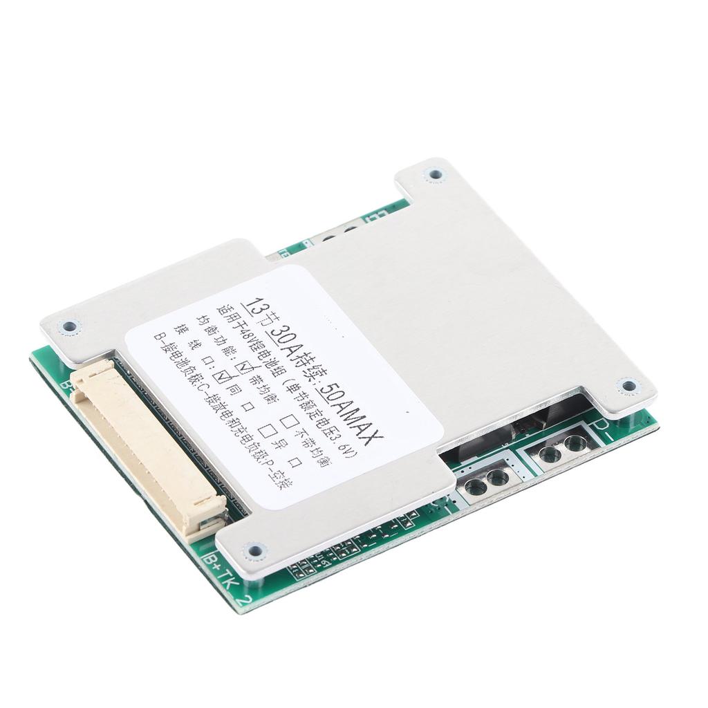 13S 30A Lithium Battery Charging Protection Board BMS PCB with Balance Charging