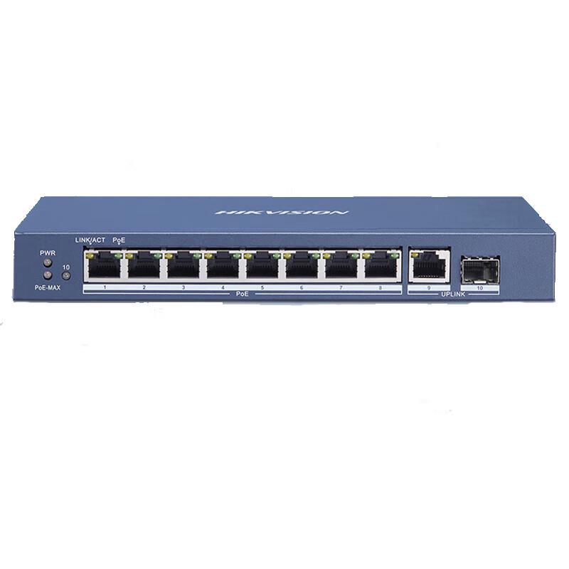 

Hikvision 10-Port Full Gigabit PoE Switch