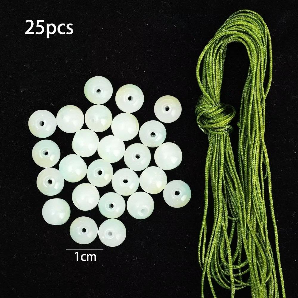 12/25/30Pcs Charm Bag Accessories Color-changing Grape Keychain DIY Hand Woven Material Package Beads Grape DIY Craft Kit