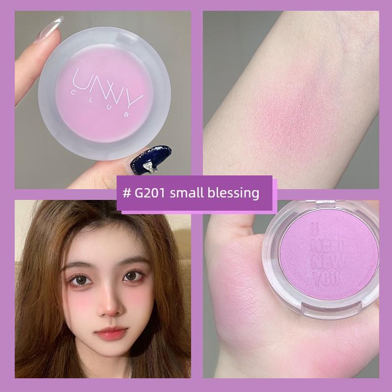 Unny Blusher Delicate Light Transparent Nature Nude Makeup Repair Highlight Makeup Palette Female Student Cheap Genuine Goods Cream Blush