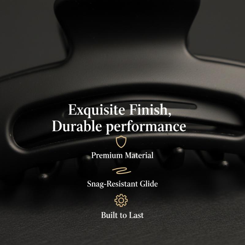Matte Black Hair Clips Set 10/12Pcs Geometric Square Star Wave Design for Enhanced Elegance