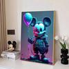 Disney 5D DIY Diamond Painting Decorations Mickey Mouse Dark Cyberpunk Style Creative Illustration Diamond Embroidery RhinestoneCrossStitchSetHandmade
