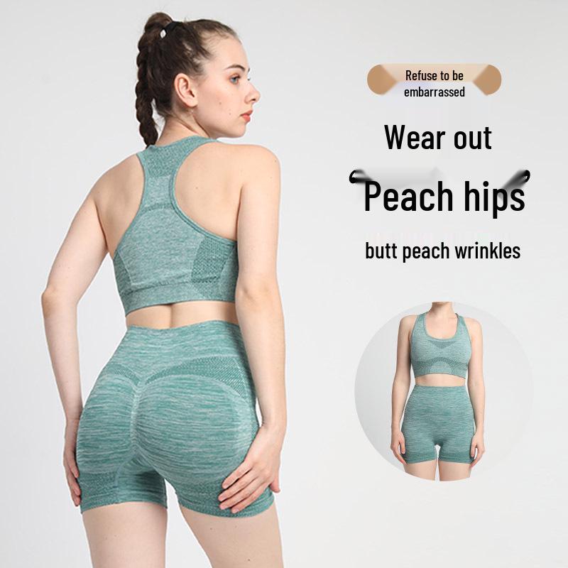 Women's High Waist Peach Butt Lift Yoga Shorts - Quick-Dry, Tummy Control, Three-Point Design