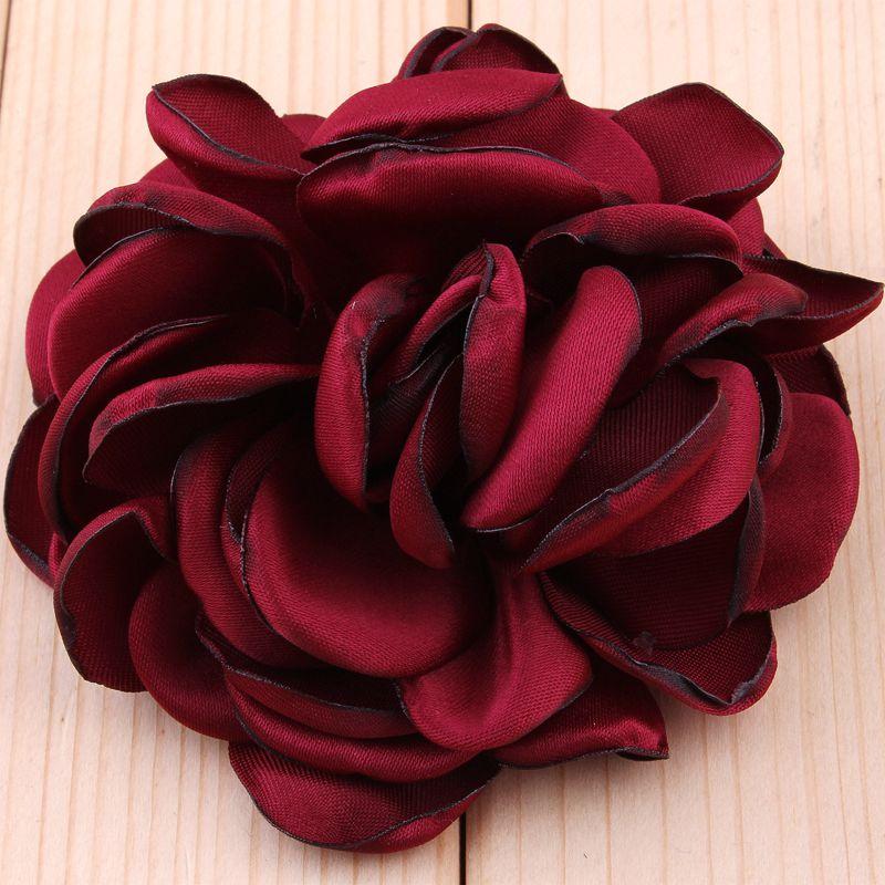 5pcs/lot 8CM 20 Colors Newborn Vintage Soft Artificial Fabric Flowers Bouquet For Wedding Bride Garland Home Flores Cloth Hat