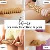 Tuuli Rouleau Massage Cellulite Drainage Lymphatique Madérothérapie Masseur Bois