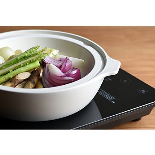 KINTO KAKOMI IH Earthenware Pot, 2.5L, White, Gift, 25192