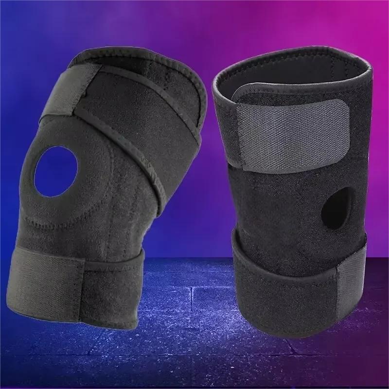 Knee brace without side stabilizer breathable adjustable knee support for exercise training and knee pain