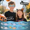Bats Sunglasses Rimless Goth Glasses For Women Men Halloween Party Glasses Trendy Eyewear UV Protections Mercury-silver Lens
