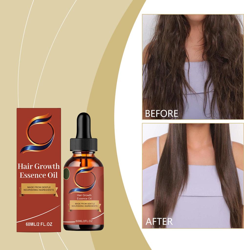 Gentle Moisturizing Hair Oil Smooth Frizz Control Care Oil 60ML