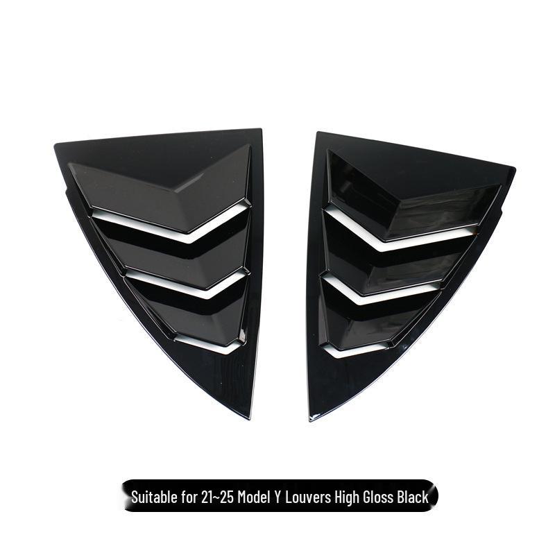 21-25 Model Y Rear Triangle Window Louver Deflector Sticker