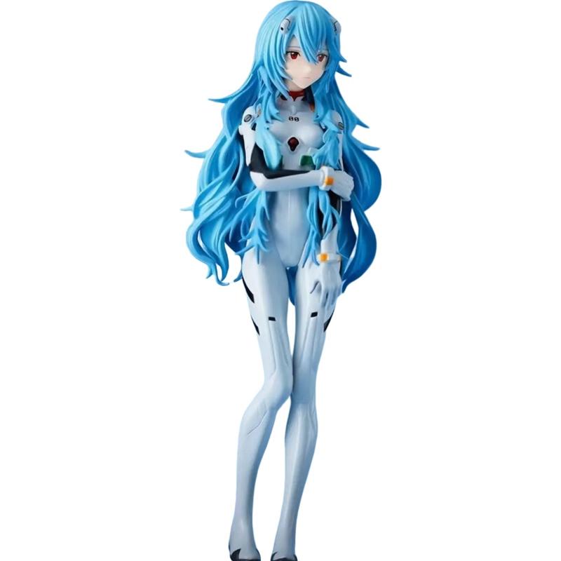 Neon Genesis Evangelion anime standing red Asuka hand-made two-dimensional pvc doll EVA Ayanami Rei model desktop ornaments
