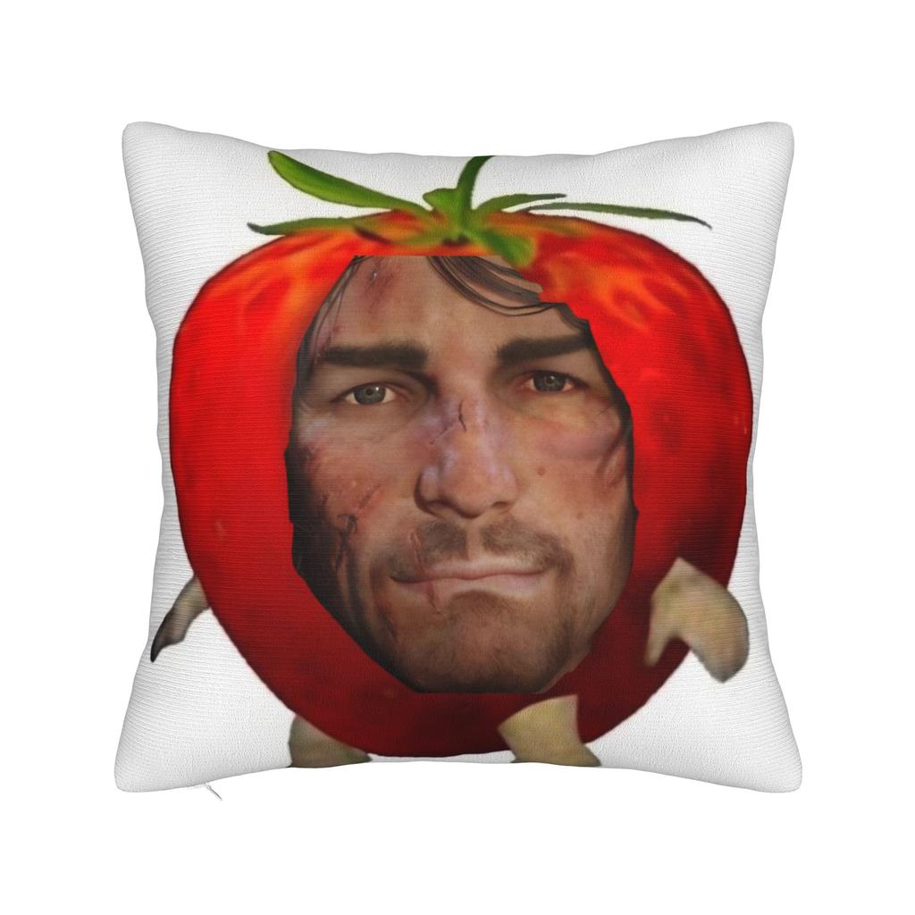 Gaming RDR2 Arthur Morgan Square Pillow Cases US West Cowboy Cushion Covers Awesome Zipper Decorative Pillowcover for Home 18"
