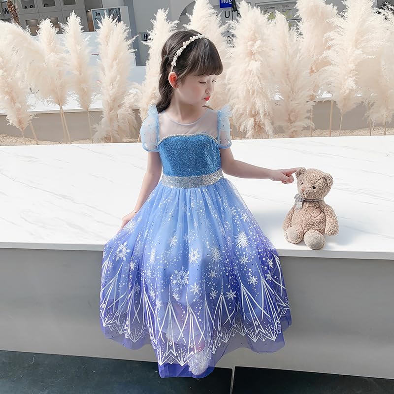Princess Elsa Dress One Shichigosan Cultural Game Cultural Stage 5 Piece Cloak Included [MUXIU] Dress, Costume, Halloween, Girls, Children, Style,