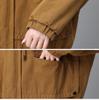 2024 Plus Size Hooded Trench Coat for Women - Loose Fit Spring & Autumn Workwear Jacket