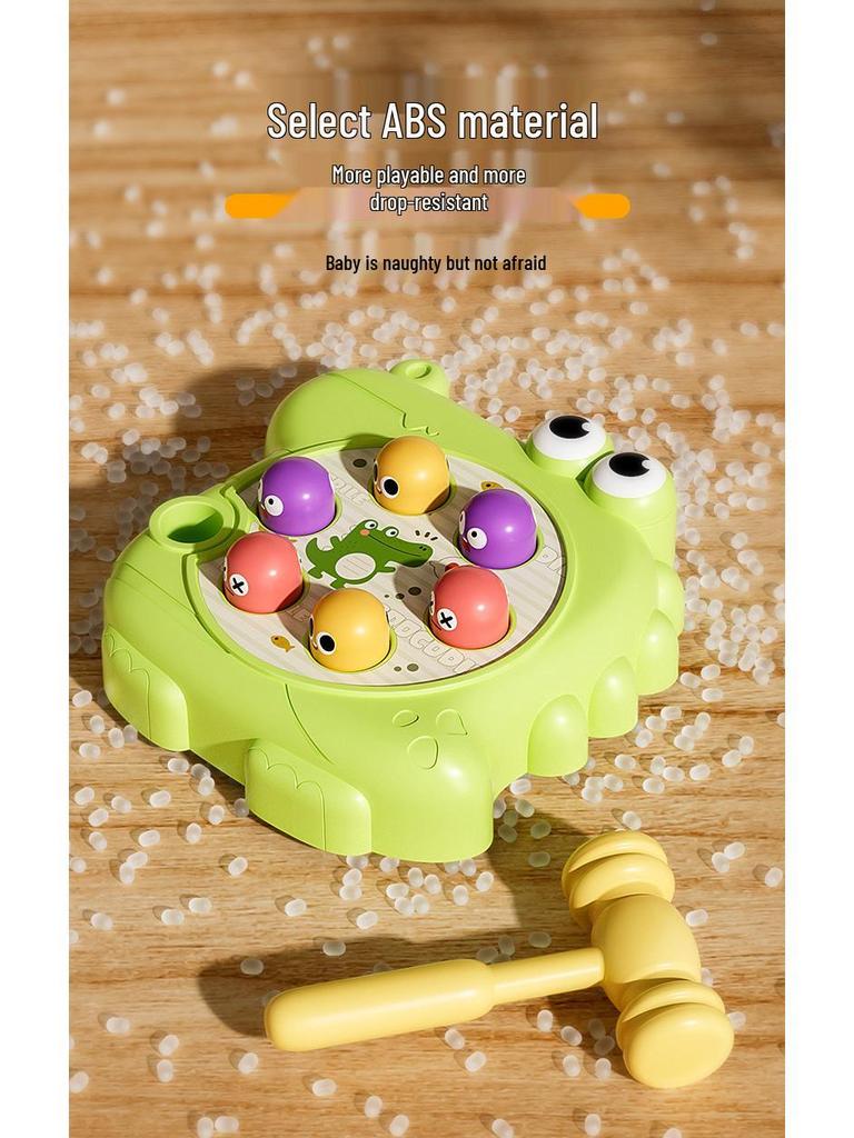 Crocodile Whack-a-Mole Brain Training Toy for Kids: Early Education Tapping Toy for Infants and Toddlers