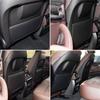 Car Seat Back Panel Leather Backrest Storage Pocket Cover Accessory Replacement Black For Bmw X5 X6 F15 F16 2014-