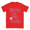 Chappell Roan Pink Pony Club 100 Cotton T-Shirt For Men Summer  Vintage T-Shirts Crewneck Hippie Tees Oversize Pattern Tops
