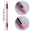 5pcs Pink Dual-Ended Silicone Nail Art Pens 3D Flower Carving Glue Stick Embossing Pen DIY Manicure Brush Nail Dotting Pen