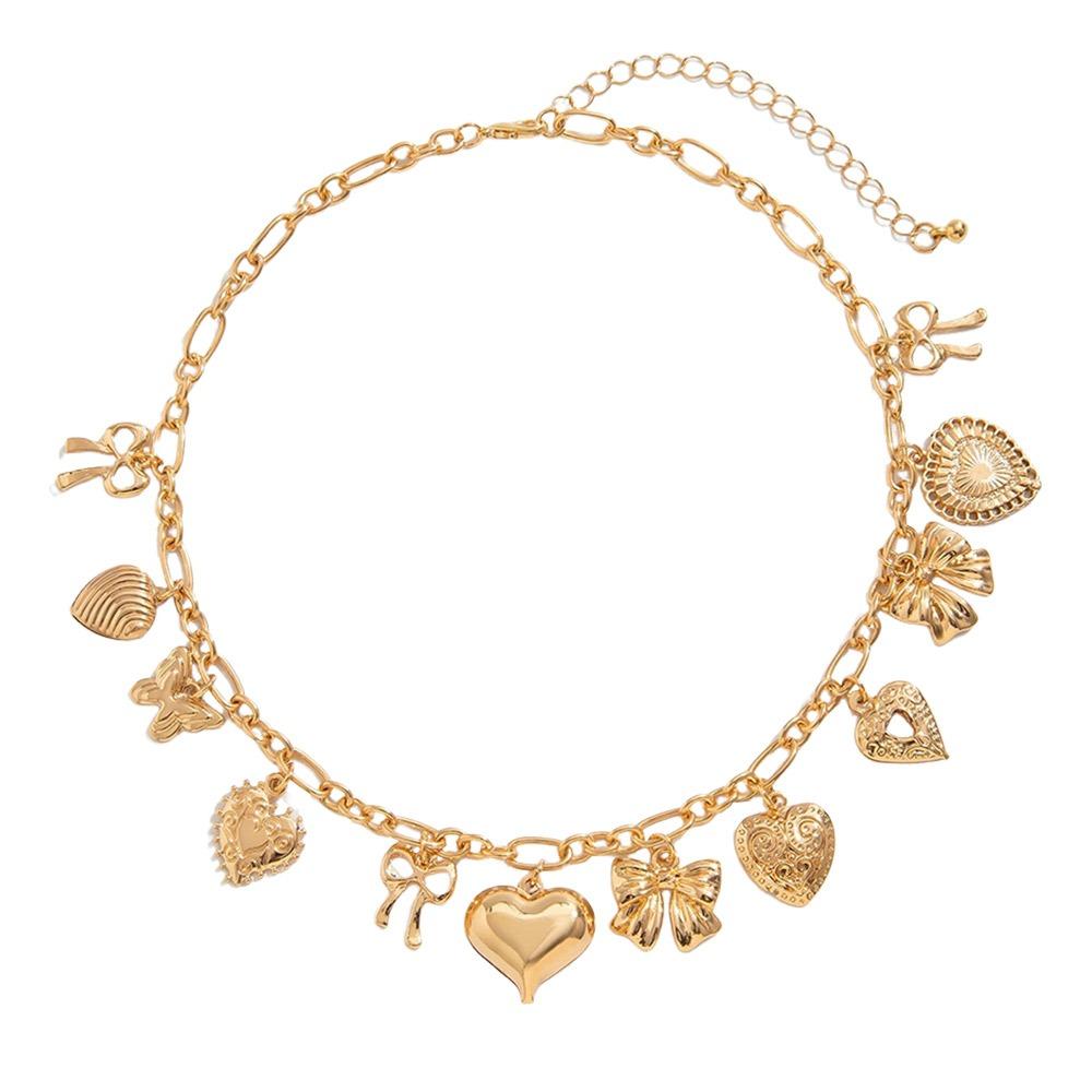 Creative Choker Necklace Adjustable Goth Double-layer Clavicle Neck Chain Neck Jewelry