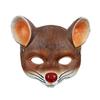 Party Halloween Mask Mice Mask PU Carnival 3D Three-dimensional Masquerade Carnival Animal Mask,Brown