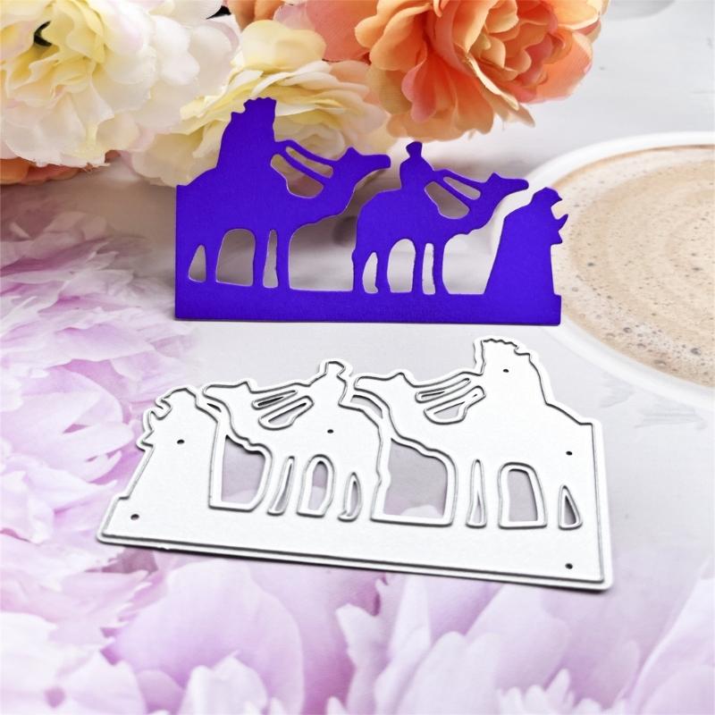 Camel Man Metal Cutting Dies DIY Craft Carbon Steel Embossing Template Stencil Scrapbooking for Card Die Cuts Mold Decor