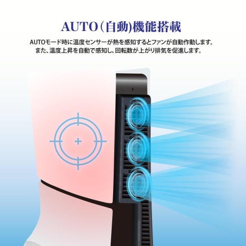Answer Cooling Fan II for PS5 (CFI-2000) [Integrated Body / Design Design / Heat Exhaust Efficiency / Heat Measures / Easy Installation / Space Saving