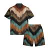 Men's Casual Lightweight Breathable Short-Sleeve Shirt And Shorts Set