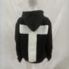 Y2K Ein Vintage Punk bestickter Kreuz Herbst- und Winter-Strickjacke mit Kapuze