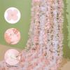 5Pcs Simulated Orchid String Wedding Ceiling Flower Rattan, for Outdoor Patio Garden Living Room Wall Hanging Decoratio