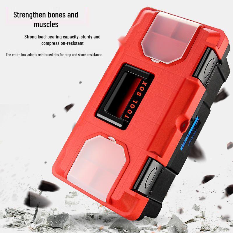 Huamao Multifunctional Handheld Plastic Storage Box for Household and Automotive Tools - Large Size