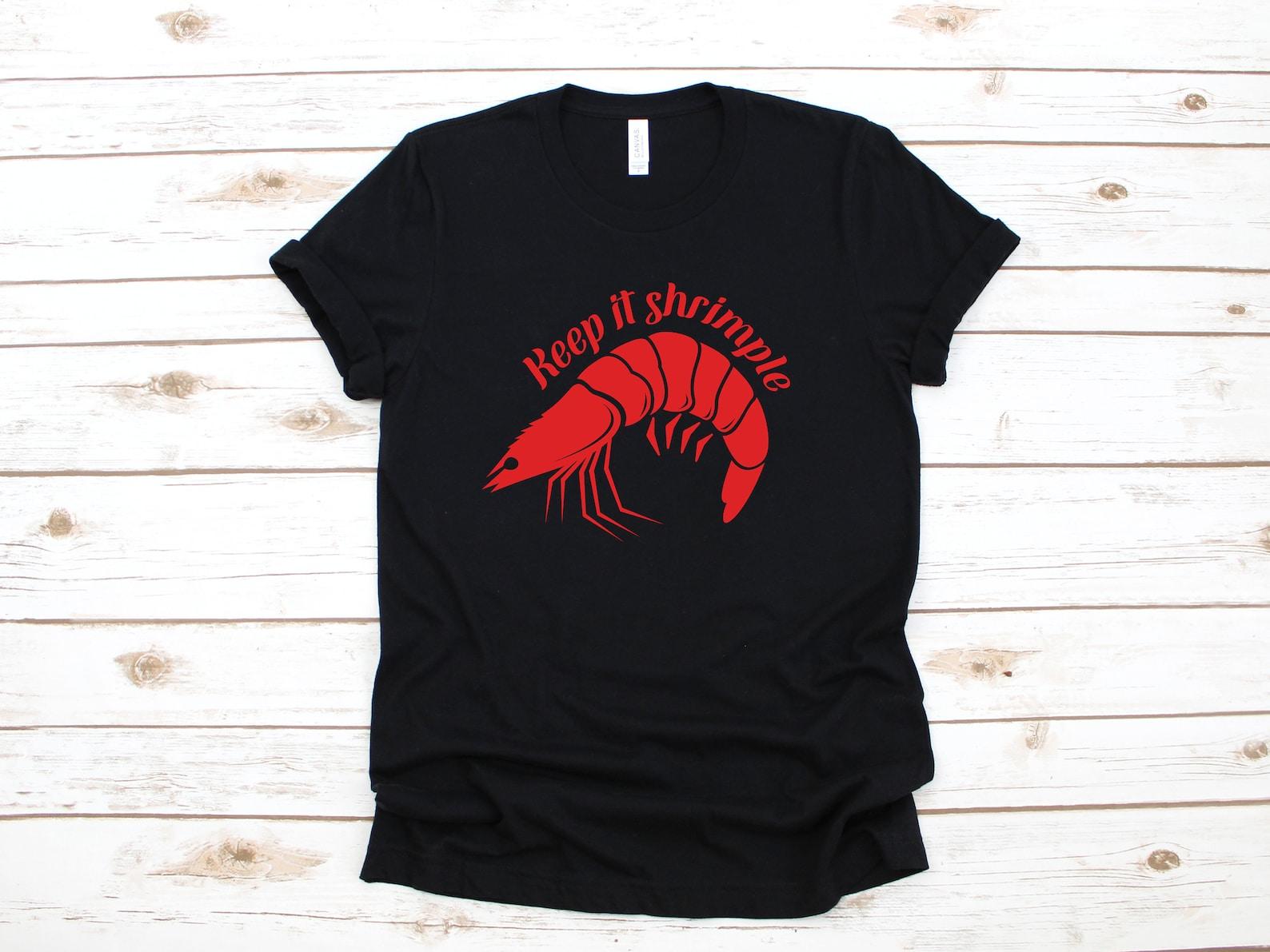 Shrimp Shirt, Funny Shrimp T-Shirt, Keep It Shrimple, Tank Top, T-shirt, T-shirt,T-shirt, Kids Tee M