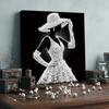 DIY Perlenpunktmalerei-Set für Erwachsene/Anfänger Elegante Wohnkultur Perlen Edelsteinmalereien Bild Kunsthandwerk 25x25cm Mit Rahmen