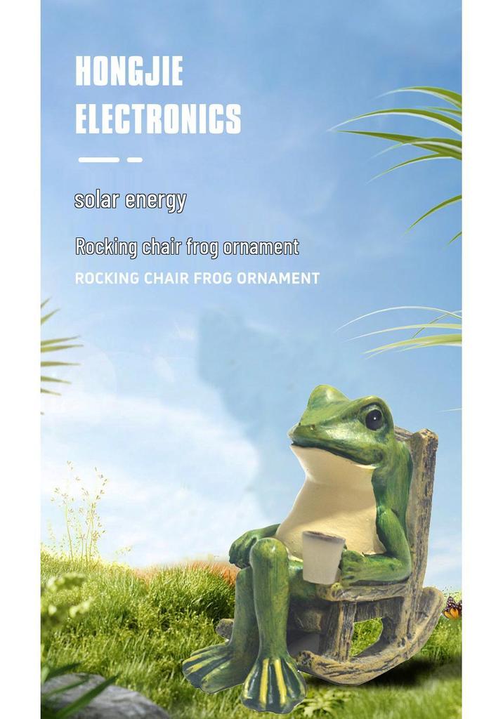 Solar-Powered Decorative Frog Lamp for Garden, Balcony & Courtyard