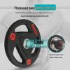 Colored PU Barbell Plates with Rubber Coating and Hand Grips for Weightlifting and Competition
