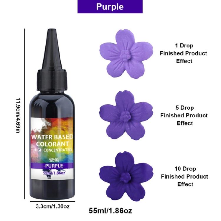 55ml Long Time Use Liquid Color Dye for Handmade Craft Easy Blend Pigment for Cement Art and School Projects