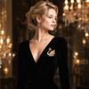 Crystal Swan Brooch Women Luxury Fashion Gradient Wing Pin Elegant Wedding Evening Suit Coat Accessory Jewelry Gift