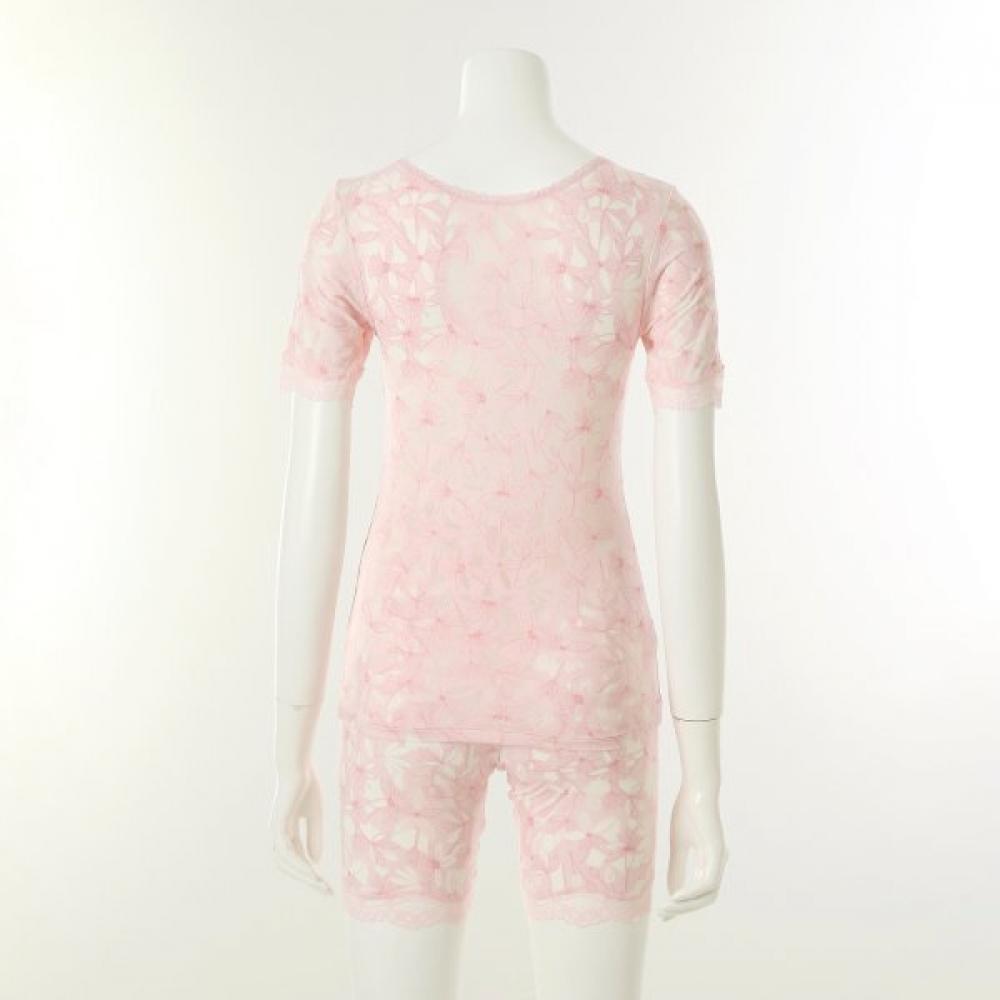 Venus Soft Modal Burnout Lace 3 4 Sleeve Top Vlg2473a