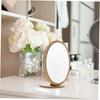 FOMIYES Folding Desktop Makeup Fashionable Makeup Car for Home and Salon Convenient Storage Mirror, Mirror, Design, Beige, Use,