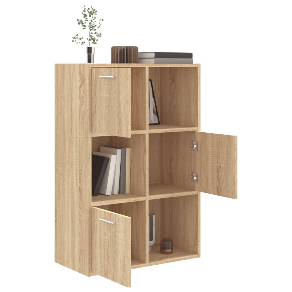 Storage Cabinet in Sonoma Oak 60 x 29.5 x 90 cm Particleboard