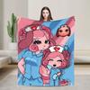 Animal Hospital Cat Dog Duo Manga Blankets Quality Soft  Throw Blanket Winter Travel Couch Bed Novelty Bedspread
