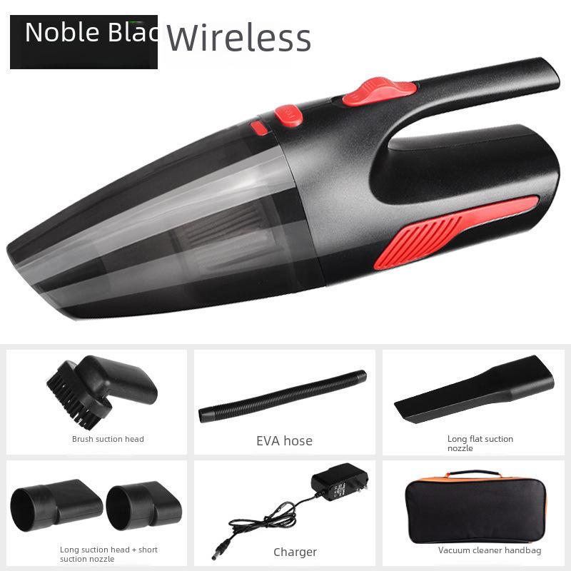 Portable Dual-Use Car and Home Cordless Vacuum Cleaner with Light