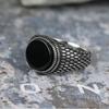 Vintage Style Round Gemstone Turquoise Men's Punk Ring