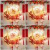 2026 New Year Home Decoraitons Vietnamese Spring Festival Decorations Paper Flowers Hanging Ornament Room Wall Decor