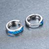 Earrings, Platinum Opal Half Ring Earrings, Temperament Style Jewelry