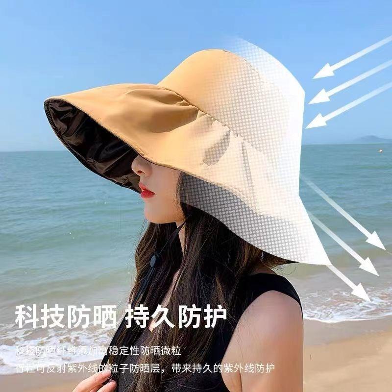 Women S Uv Protection Empty Top Sun Hat Portable Ponytail Summer Cap