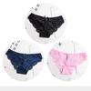 Panties Woman Sexy Lace Briefs Transparent Female Underwear Hollow Out Cotton Crotch Girls Underpants 3 Pcs/Set