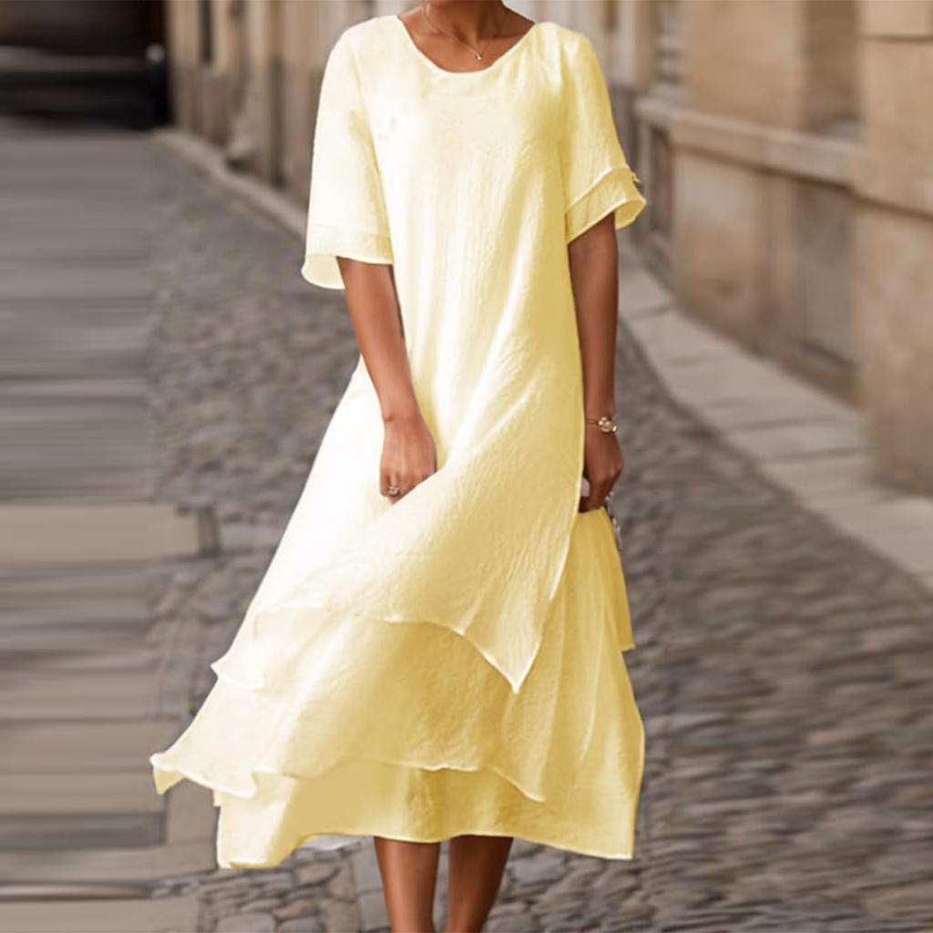 Women's Fashionable Casual -color Dress