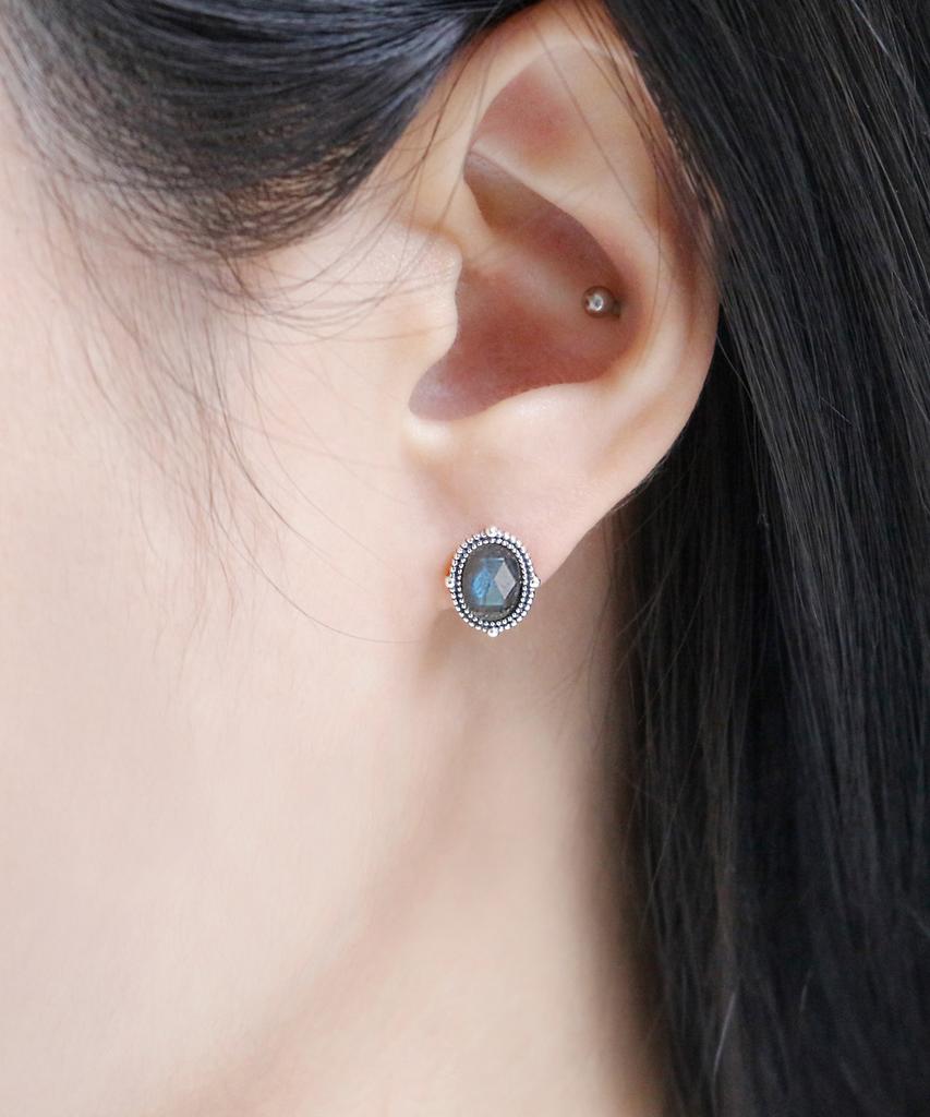 47Bag 925 Silver Gemstone Earrings Bianca