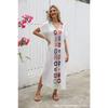 Hand Hook Dress, Slit Sexy Long Skirt, Long Robe, Beach Cover Skirt